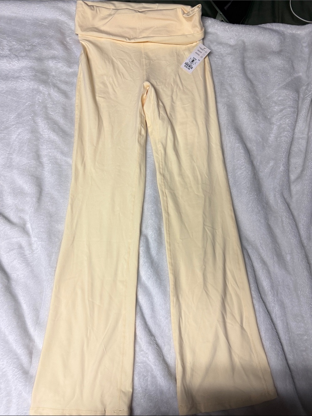 Yellow Flared Yoga Pants